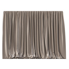 curtain isolated on a transparent background, 3D illustration, cg render