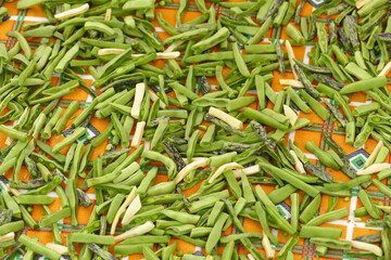 drying beans, dried green beans, dried beans, drying homemade vegetables,
