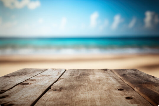 Wooden beach table online