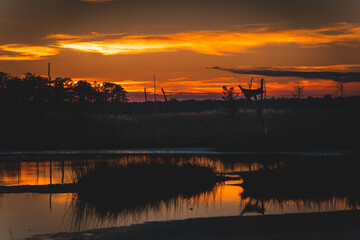 Sunset Over the Marsh