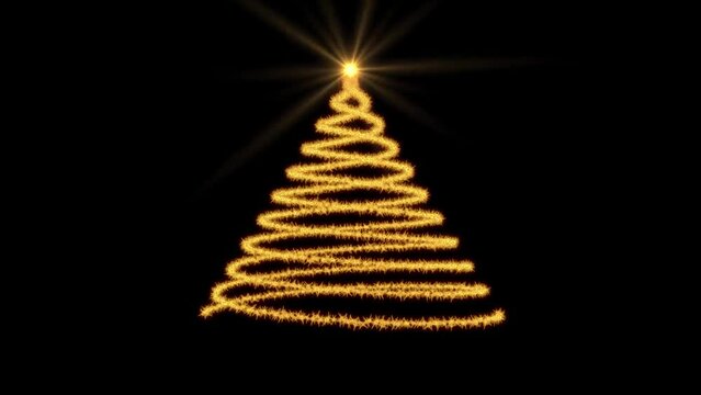 merry christmas lighting tree