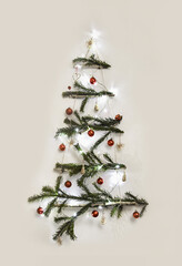 Boże Narodzenie, choinka, kartka świąteczna, dekoracje świąteczne. Christmas decorations, Christmas tree
