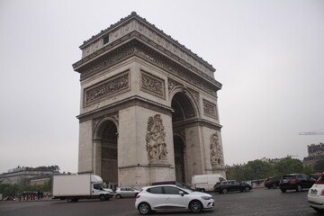 Fototapeta na wymiar Triumphal Arch, Paris, France, 