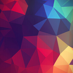 Vibrant Polygonal Mosaic Background Image / Energetic Digital Geometric Background / Abstract Digital Energetic Background
