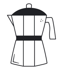 metallic coffeemaker design