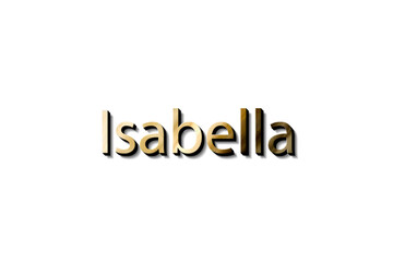 ISABELLA NAME 3D 