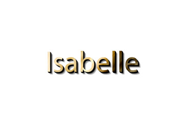 ISABELLE NAME 3D 