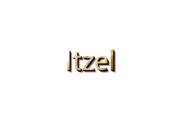 ITZEL NAME 3D 