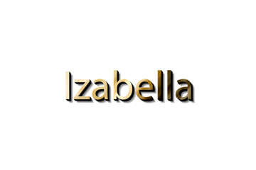 IZABELLA NAME 3D
