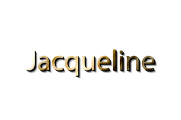 JACQUELINE NAME 3D 