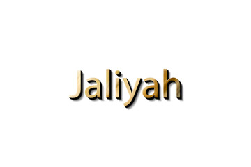JALIYAH NAME 3D 