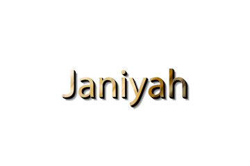JANIYAH NAME 3D 