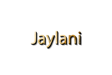 JAYLANI NAME 3D 