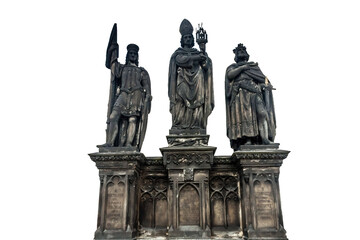 Statues of Saints Norbert, Wenceslaus and Sigismund, Charles Bridge, Prague