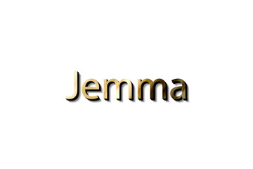 JEMMA NAME MOCKUP