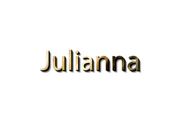 JULIANNA NAME 3D 