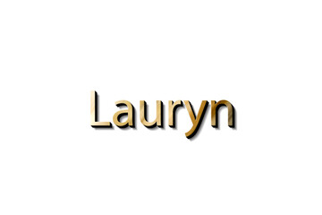 LAURYN NAME 3D 