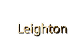 LEIGHTON NAME 3D 