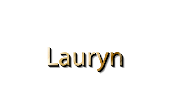 LAURYN NAME 3D 