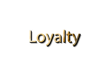 LOYALTY NAME 3D