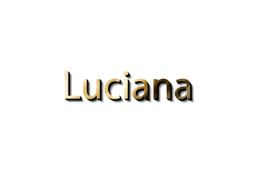 LUCIANA 3D NAME 