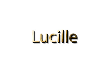 LUCILLE 3D NAME 