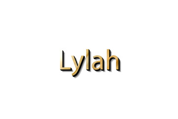 LYLAH 3D NAME