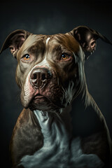 Bull Terrier studio portrait