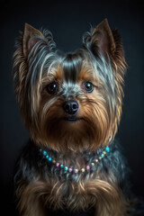 Naklejka premium Beautiful Yorkshire Terrier Portrait