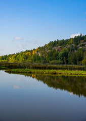 Obraz premium lake and forest