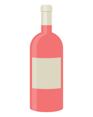 pink wine bottle