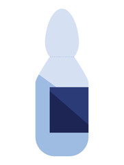 blue medical vial