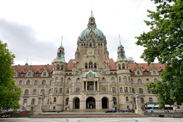 Fototapeta na wymiar New City Hall, Hanover, Germany