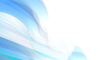 Abstract modern architecture 3d illustration