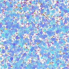 polka dot wallpaper in blue tones of various sizes