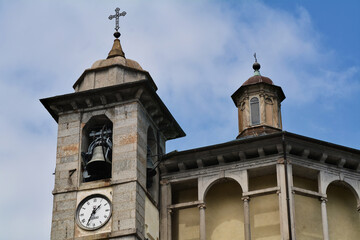 Fototapeta na wymiar Il Santuario della Santissima Pietà a Cannobio, in Piemonte.