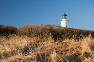 lighthouse of Hirtshals in denmark - obrazy, fototapety, plakaty
