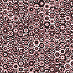  Hexagonal Maze pattern abstract illustration