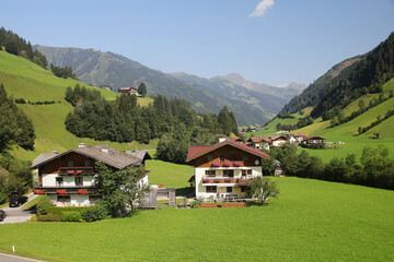 Fototapeta na wymiar Grossarl valley in the Austrian Alps, Austria 