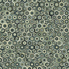 Fototapeta na wymiar Hexagonal Maze pattern abstract illustration