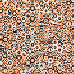  Hexagonal Maze pattern abstract illustration