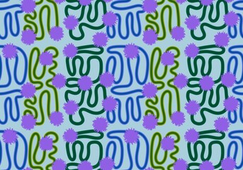 Cartoon ribbons seamless fluffy objects and stickers pattern for wrapping paper and fabrics fabrics linens