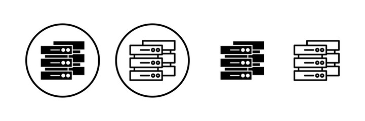 Database icon vector illustration. database sign and symbol
