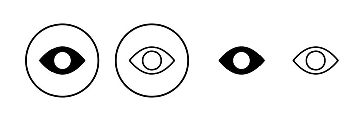 Eye icon vector illustration. Eye sign and symbol. Look and Vision icon.