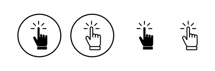 Hand cursor icon vector illustration. cursor sign and symbol. hand cursor icon clik
