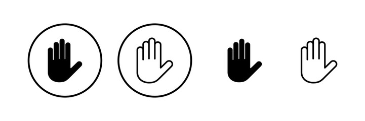 Hand icon vector illustration. hand sign and symbol. hand gesture
