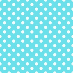 Geometric pattern seamless polka dot blue white pattern 3d illustration can be used in decorative design fashion clothes