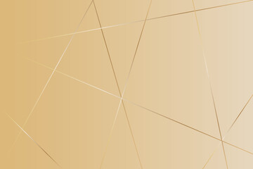 Golden line background. Abstract gold artistic of geometric background. Vector illustration 