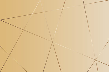 Golden line background. Abstract gold artistic of geometric background. Vector illustration 