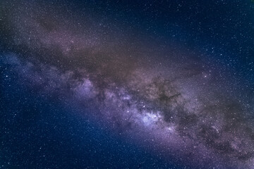 Milky Way and starry skies over the Andes mountains. Cusco, Peru